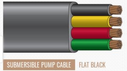 Electric Power Wire Jhsb Jhs 4X2.5 4X4 Sqmm Submersible Water Pump Wire Cable