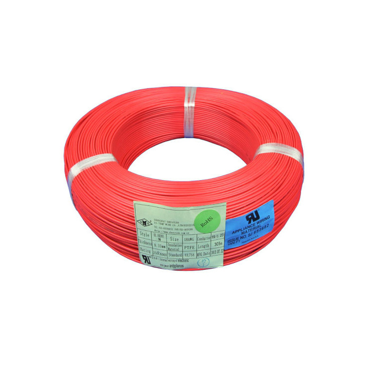 FEP/PFA/ETFE Insulation Pure Nickel Enameled Copper Heating High Temperature Wire ETFE Cable
