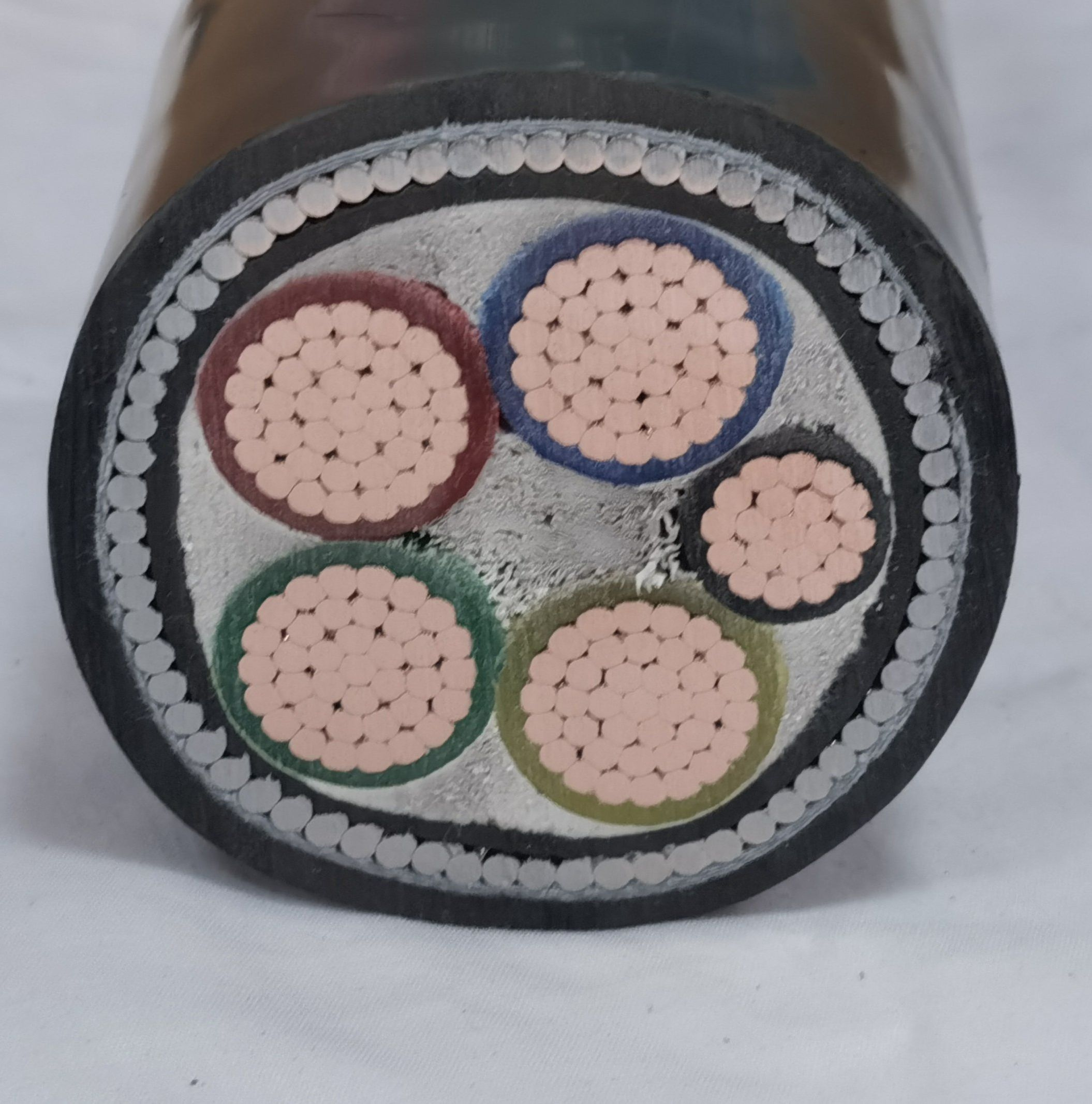 Factory Customized Size Yjv32 4+1 Core 4*185+95 4X185+95mm2 Undergroud Armoured Copper Cable