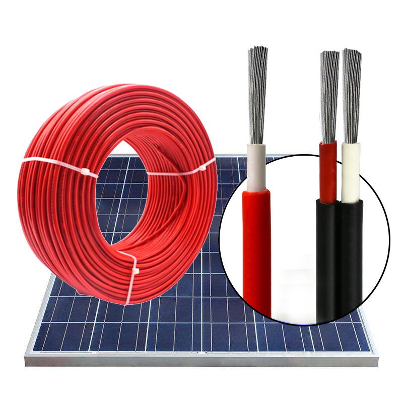 Precio de fábrica Cables de extensión de panel TUV/UL 1000V 4mm 70mm2 Cable solar de CC