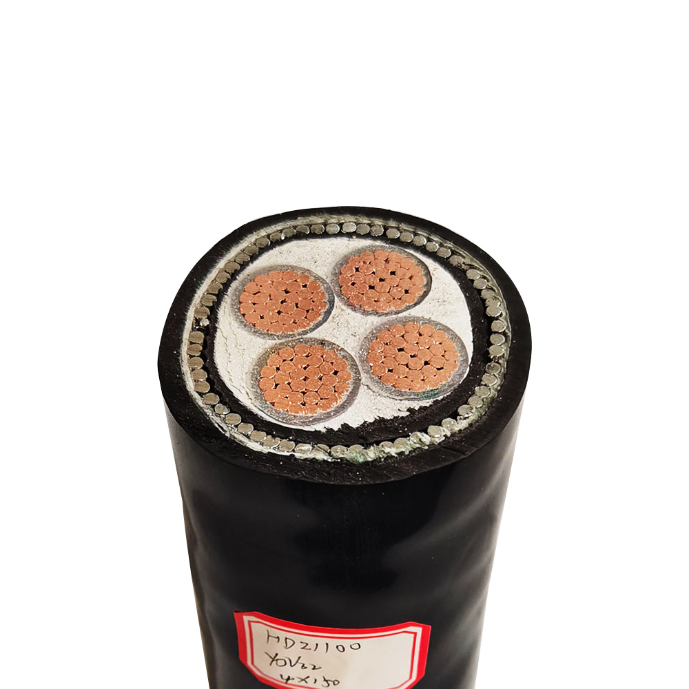 Preço de Atacado de Fábrica Baixo 150mm 4 Cabo de PVC Armado com Fio de Aço Swa de PVC