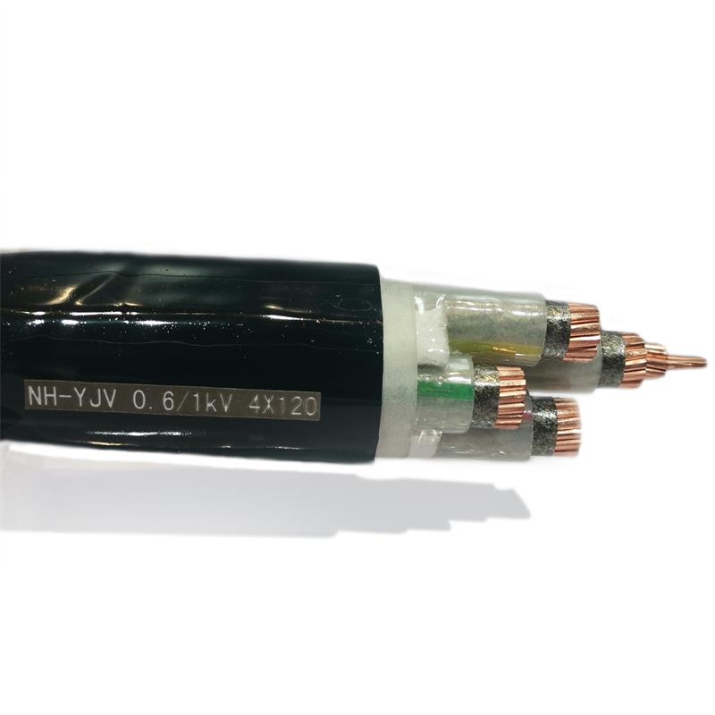 Fire Resistant Nh-Yjv 4X120 mm2 4X120mm 4 Core 120mm LV XLPE Electric Copper Power Wire Cable