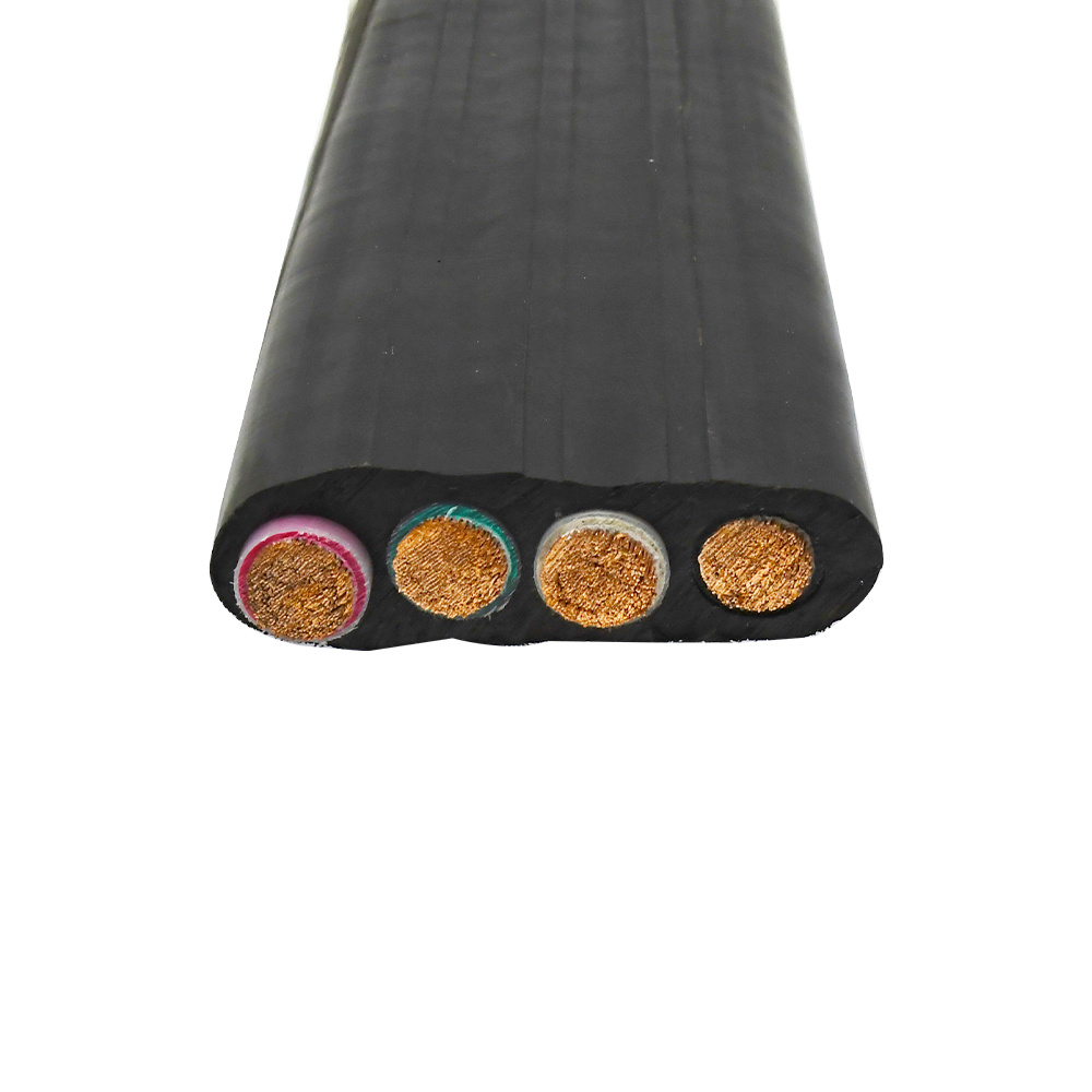 Flat Rubber Cable for Deep Well Pump 450/750V 4 Core