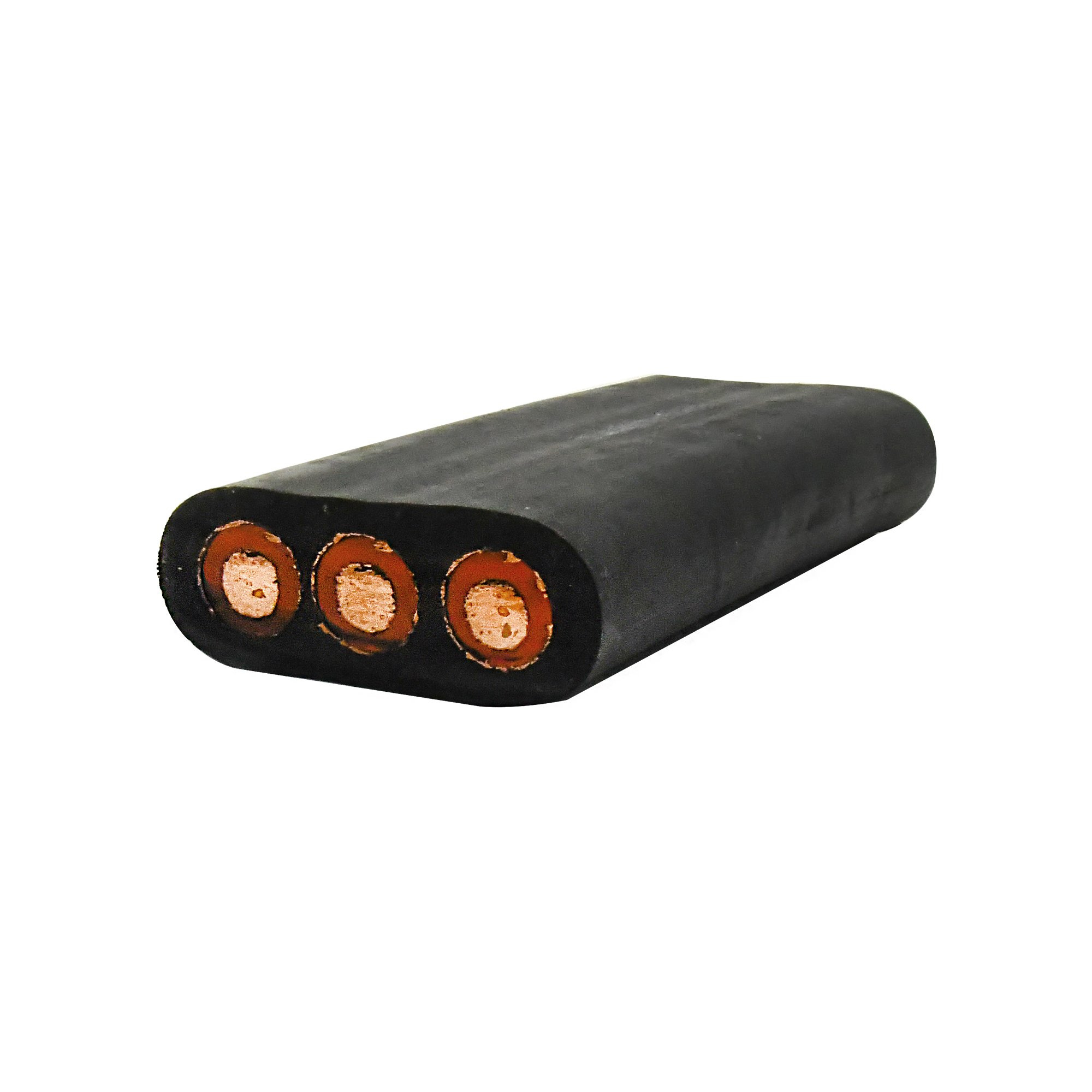 Flat Wire Rubber 6mm2X3 Electric Dredge Submersible Water Pump Cable