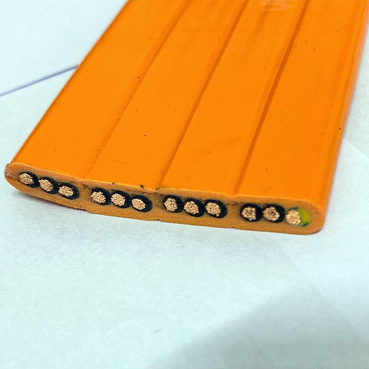 Flexible Copper 12 Cores Special Rubber Fire-Resistant Flat Festoon Cable for Hoist Cranes
