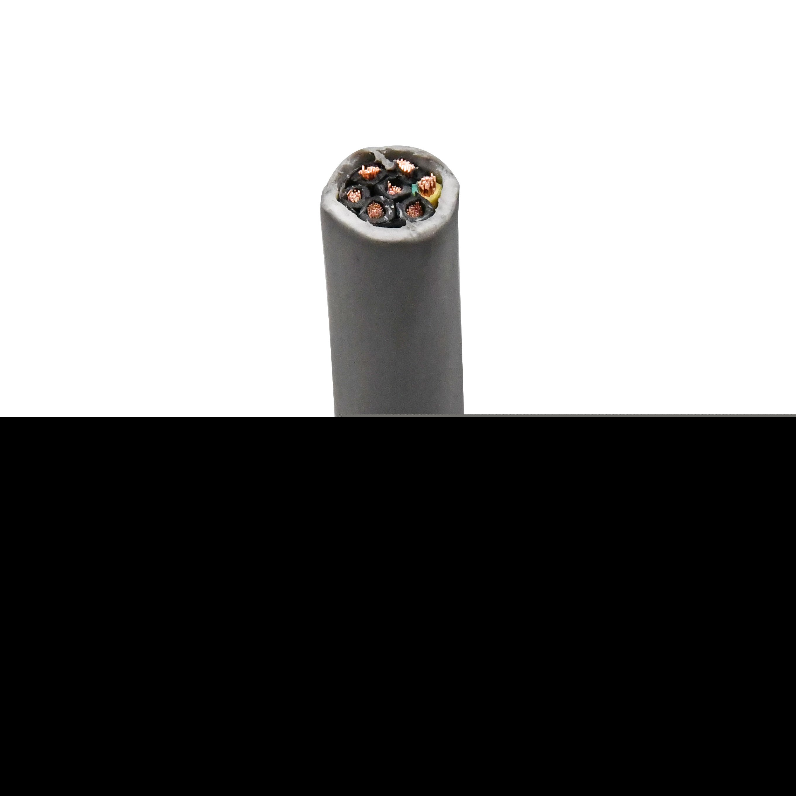 Flexible Copper Kvvr 7X1mm 7 Core 1mm Oil Fire Resistant Sheathed Control Cable
