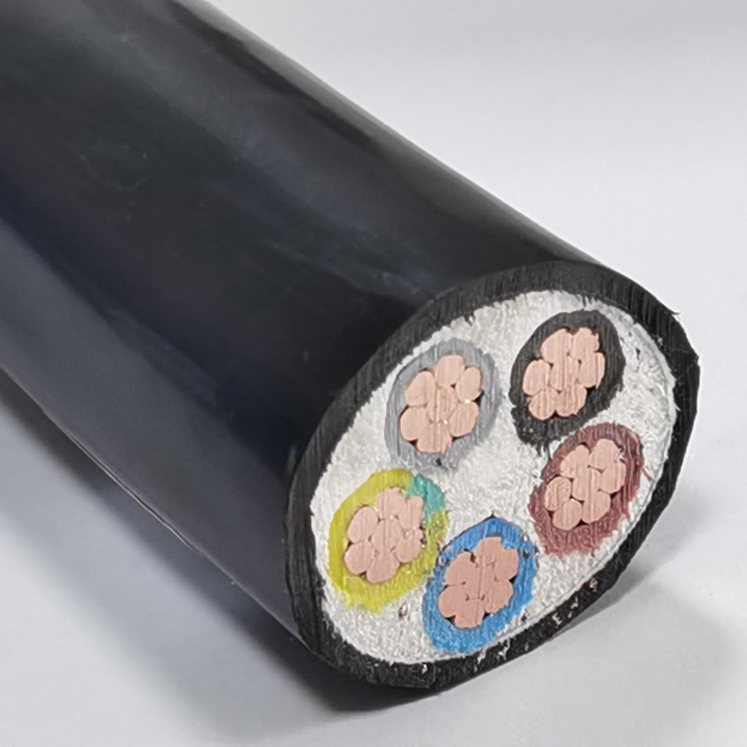 French Type U1000 R2V RO2V 5X4 5X6 5X10 5X16 5X25 5X35 5X50 mm2 Rigid Copper Electric Power Cable