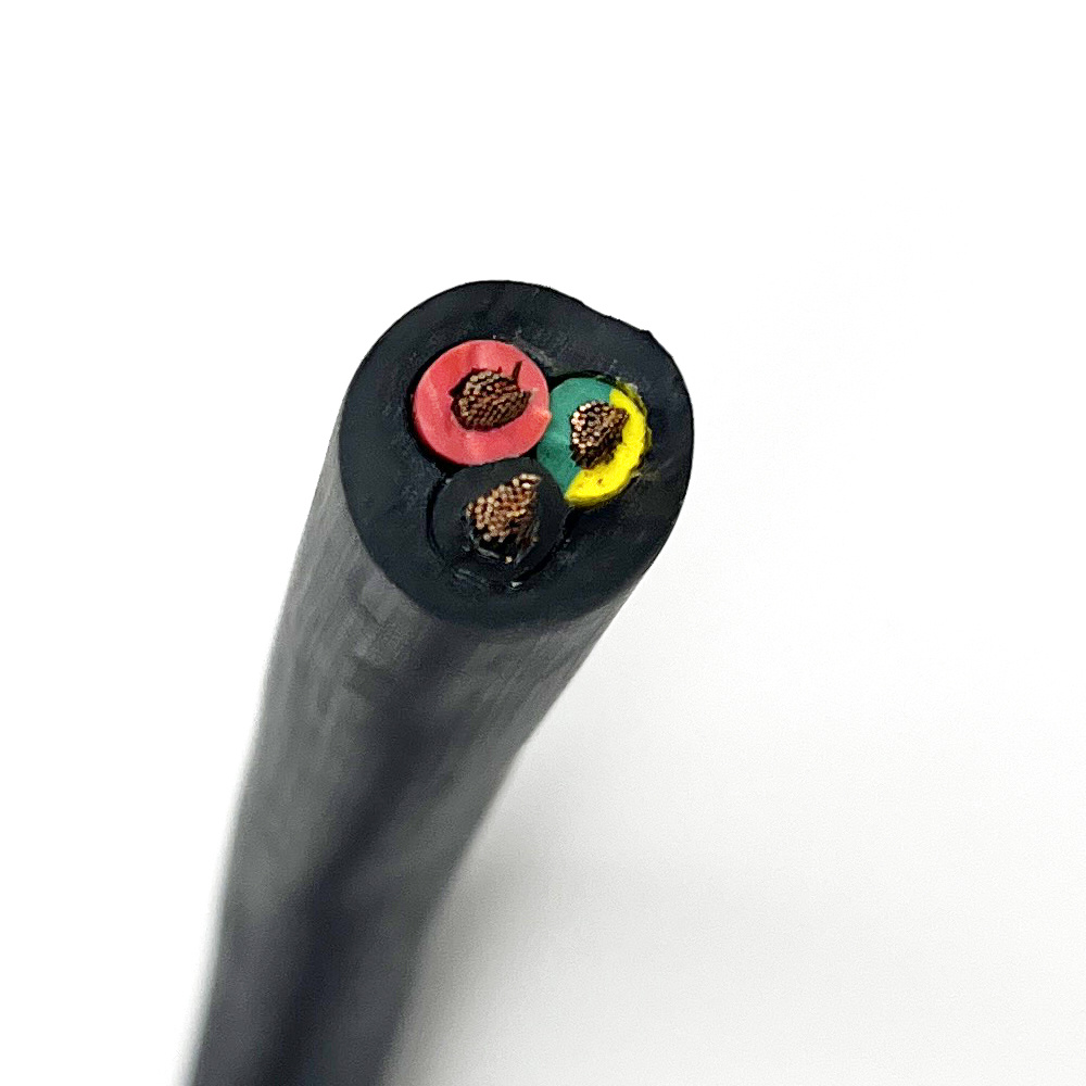 H07rn-F H05rn-F 3X2.5mm2 Cable de alimentación flexible de goma revestido
