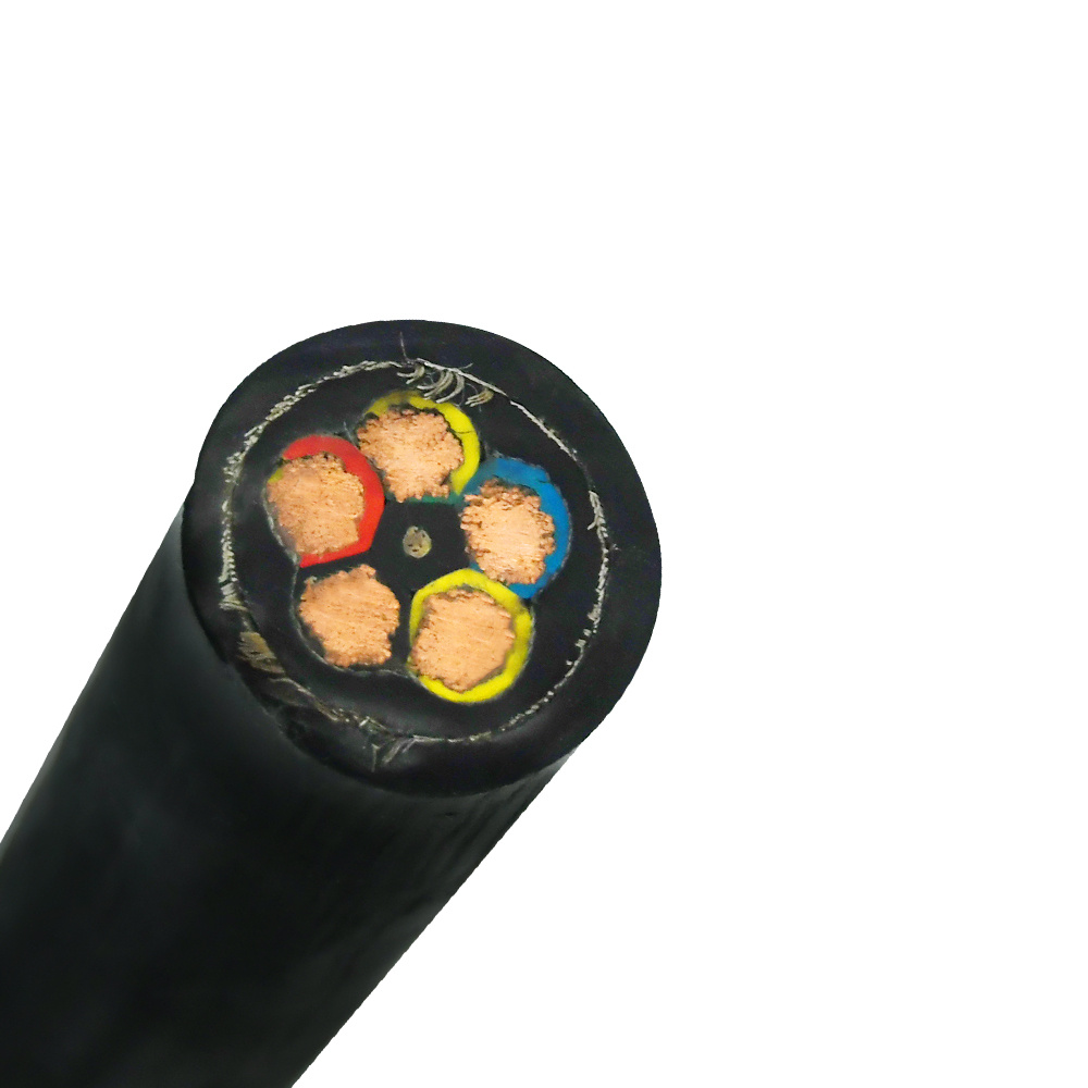 Harmonized Standard Industrial Low Voltage Elastic 5X25 mm Rubber Cable
