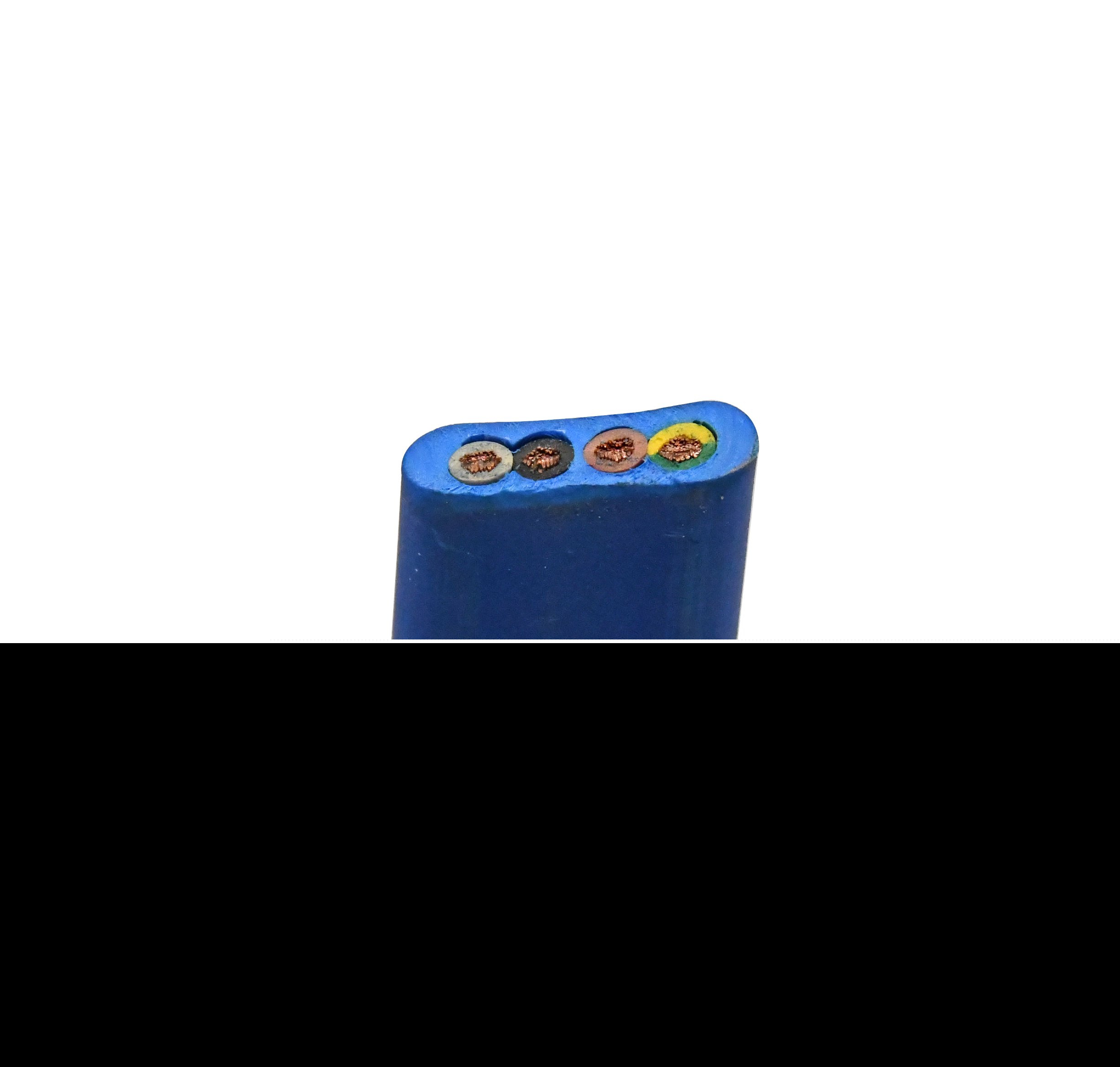 Heavy Duty 3 4 Cores Blue Flat Submersible Water Pump Cable for Drinking Water (flat type)