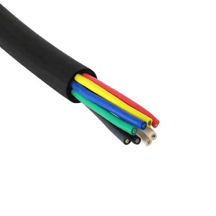 High Quality 10core Rubber Spiral Flexible VDE Standard H07rn-F Trailing Duty Cable