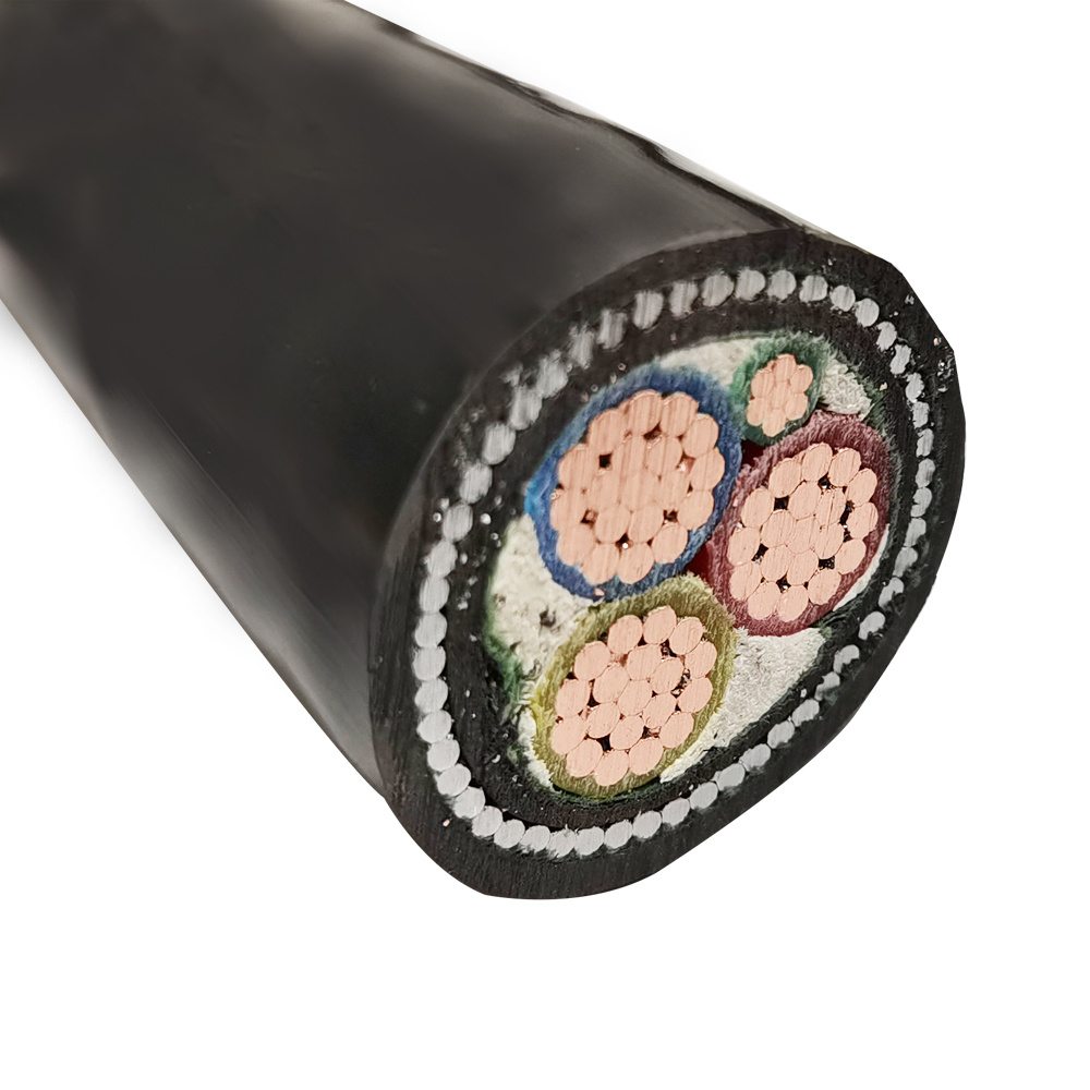High Quality Construction Underground 3+1 Armoured Swa Copper XLPE Low Voltage Cable