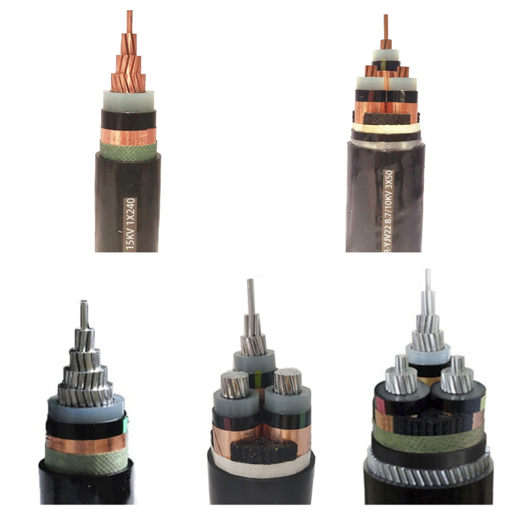 Cabo de Cobre XLPE de Alta Qualidade para Energia Subterrânea 1X300mm2 11kv Preços 1000mm2 630mm