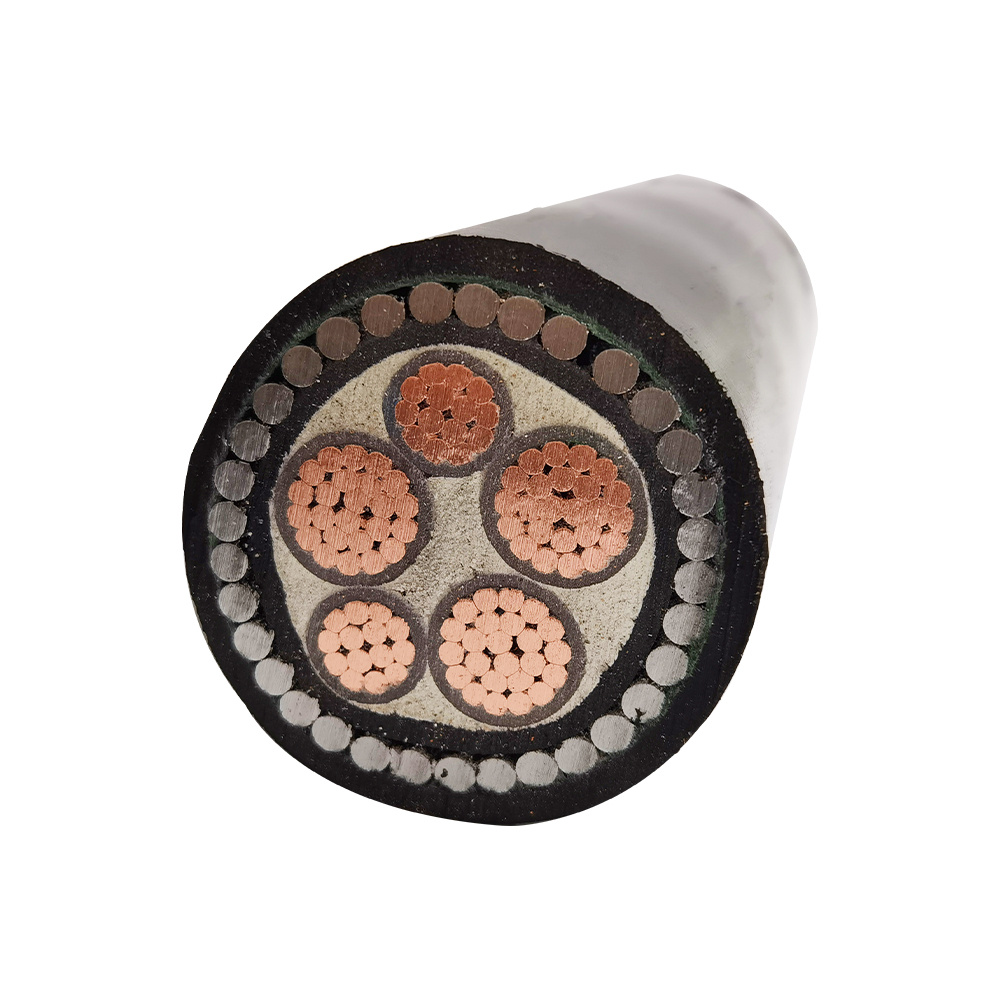 High Quality Underground 3+2 Core Armoured Swa Copper Electric Wire Electrical XLPE Power Cable