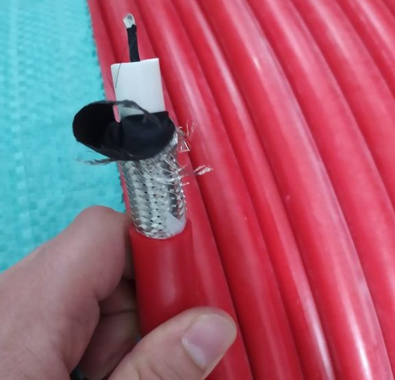 High Voltage 20kvdc/6.6kvac Hv Coaxial Shielded Heat Resistant Silicone Rubber Cable