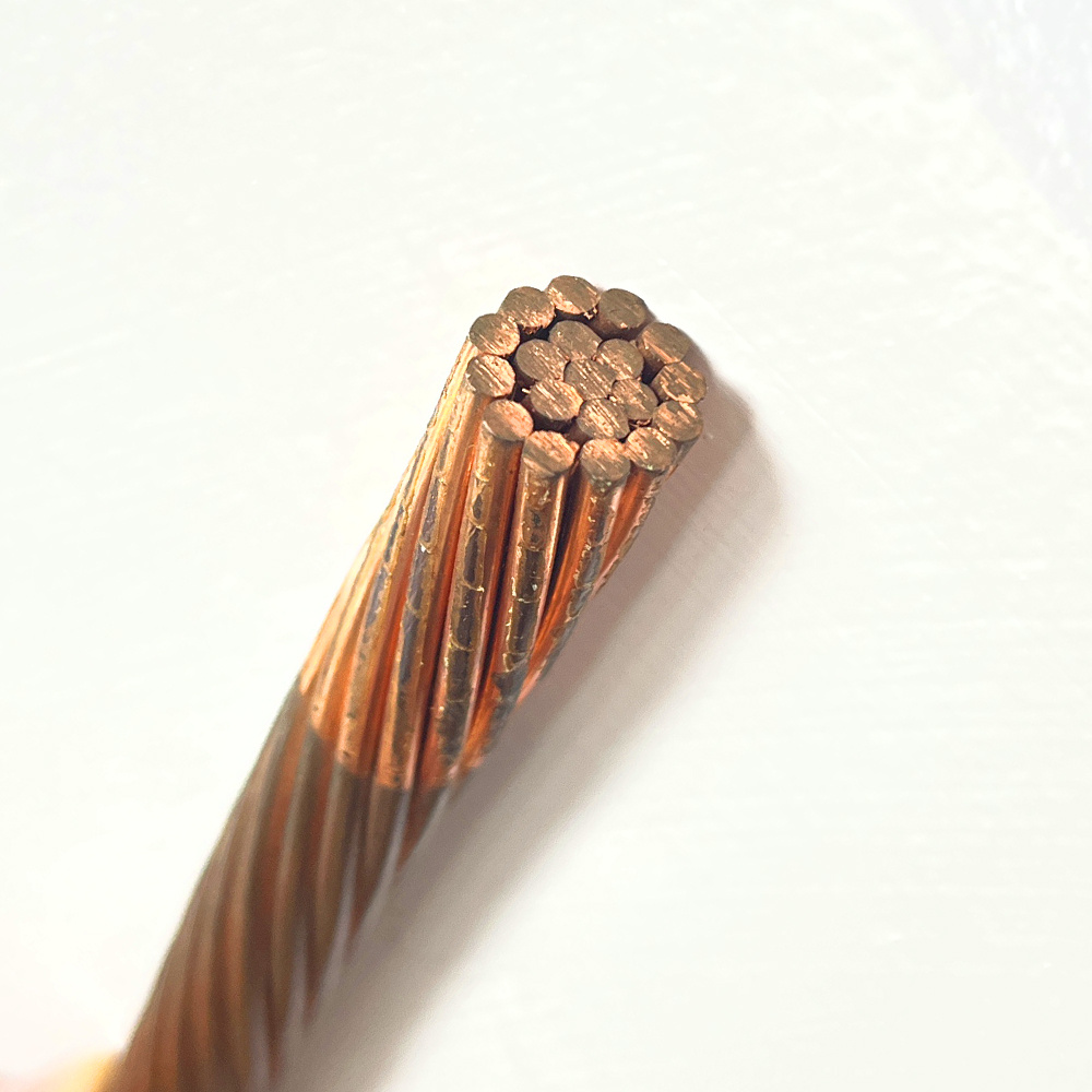 Hot Sale 95mm Bare Conductor Stranded Earthing Copper Wire Electrical Cable