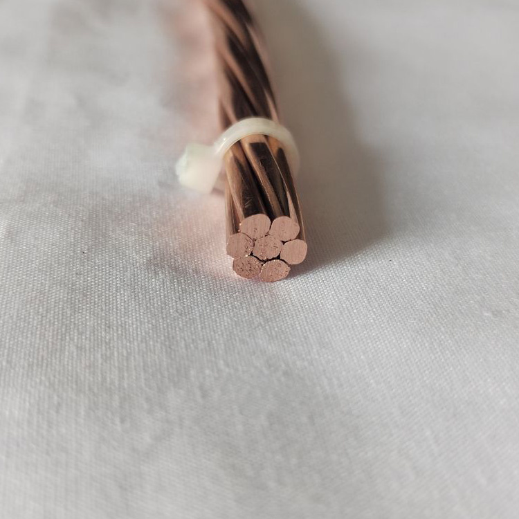 Hot Sale Bare Stranded Earthing Conductor 35mm2 Copper Wire