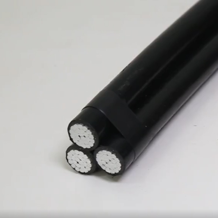 Insulated NFC Standard Aerial Conductor Cables Twisted 50mm Aluminum 2X16mm2 ABC Overhead Cable