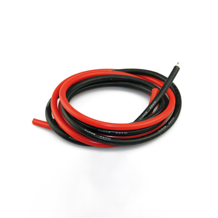 Insulated Rubber White Braided 10 AWG Silicon Carbide Nylon Flexible Silicone Heating Wire
