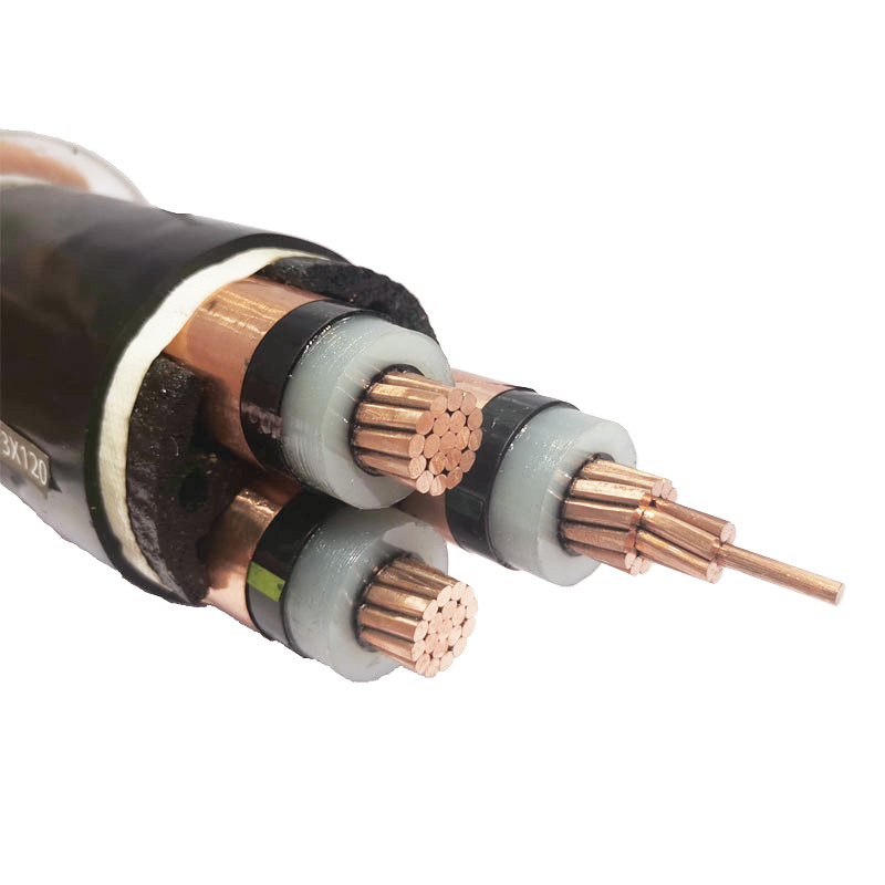 JIS Standard 6600V 6kv 6.6kv CVD CVT Cvq Tfr-CV Triplex Type 3 Core Medium Voltage Power Cable
