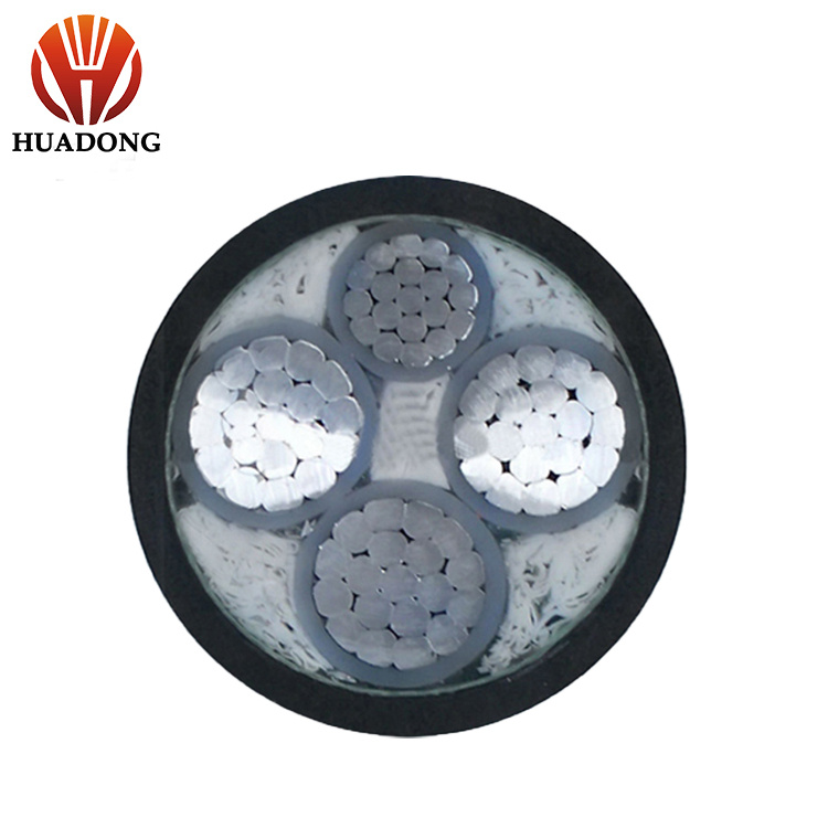 Low Loss with Stranded Tinned 4 Core Aluminum Cable 630mm2