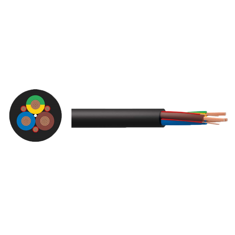 Low Voltage H05bz5-F/ H07bz5-F Robust Flexible Multicore PUR Sheathed Rubber Electric Vehicle AC Charging EV Connection Cable