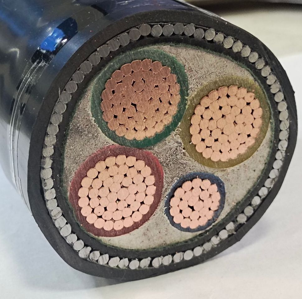 Low Voltage Yjv32 3*240+120 3X240+120mm2 0.6/1kv 3 Phase 4 Wire Copper Conductor Armoured Underground Power Cable