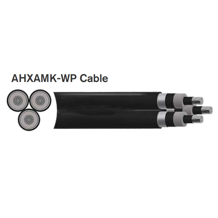 Cabo Triplex Ahxamk-Wp de Média Tensão 3X1X185 3X1X240 Impermeável Longitudinal e Radial