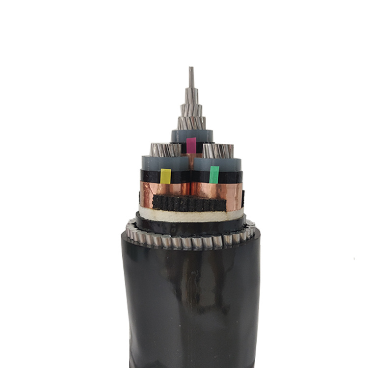 Medium Voltage Aluminum Armoured 3 Core Phase 400mm Underground Power Cable