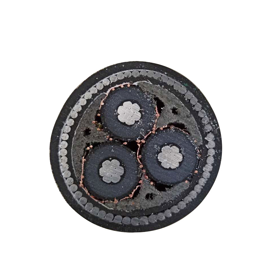 Medium Voltage Armoured PVC Power 16mm 4 Core Underground Cables Electric Cable