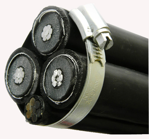 Especificación de Paquete Aéreo Aislado de Media Tensión Mv 11kv Hv Cable ABC Aéreo 350mcm 3X35