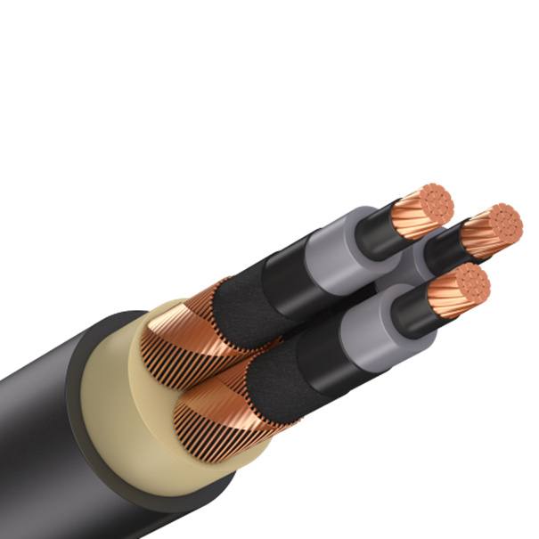 N2xseh Na2xseh 6/10 (12) Kv 3X150/25mm2 Low Smoke Halogen Free Flame Retardant XLPE Insulation Shielded Power Cable