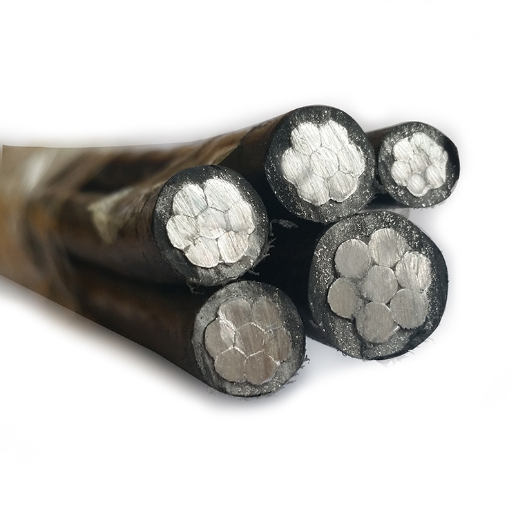 NFC 33-209 Al/R French Standard Aluminium Overhead Insulated Electric ABC Aerial Bundle Power Cable Wire