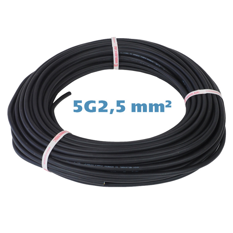PUR Rubber 4 Core Low-Voltage Industrial Flexible Copper H07rn-F Trailing Duty Cable