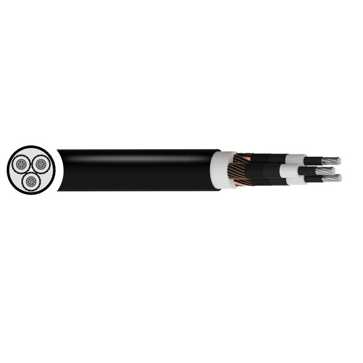 Portuguese Medium Voltage Waterblocking Waterproof 18/30kv Aluminum Al/Cu XLPE PVC 3 Core 3X50 3X70 3X35mm Lxhiov Lxhioe Power Cable