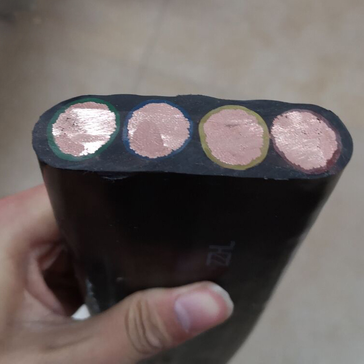 Pumps 300/500V Wire and Dredge Borehole Waterproof Submersible Pump Flat Rubber Cable