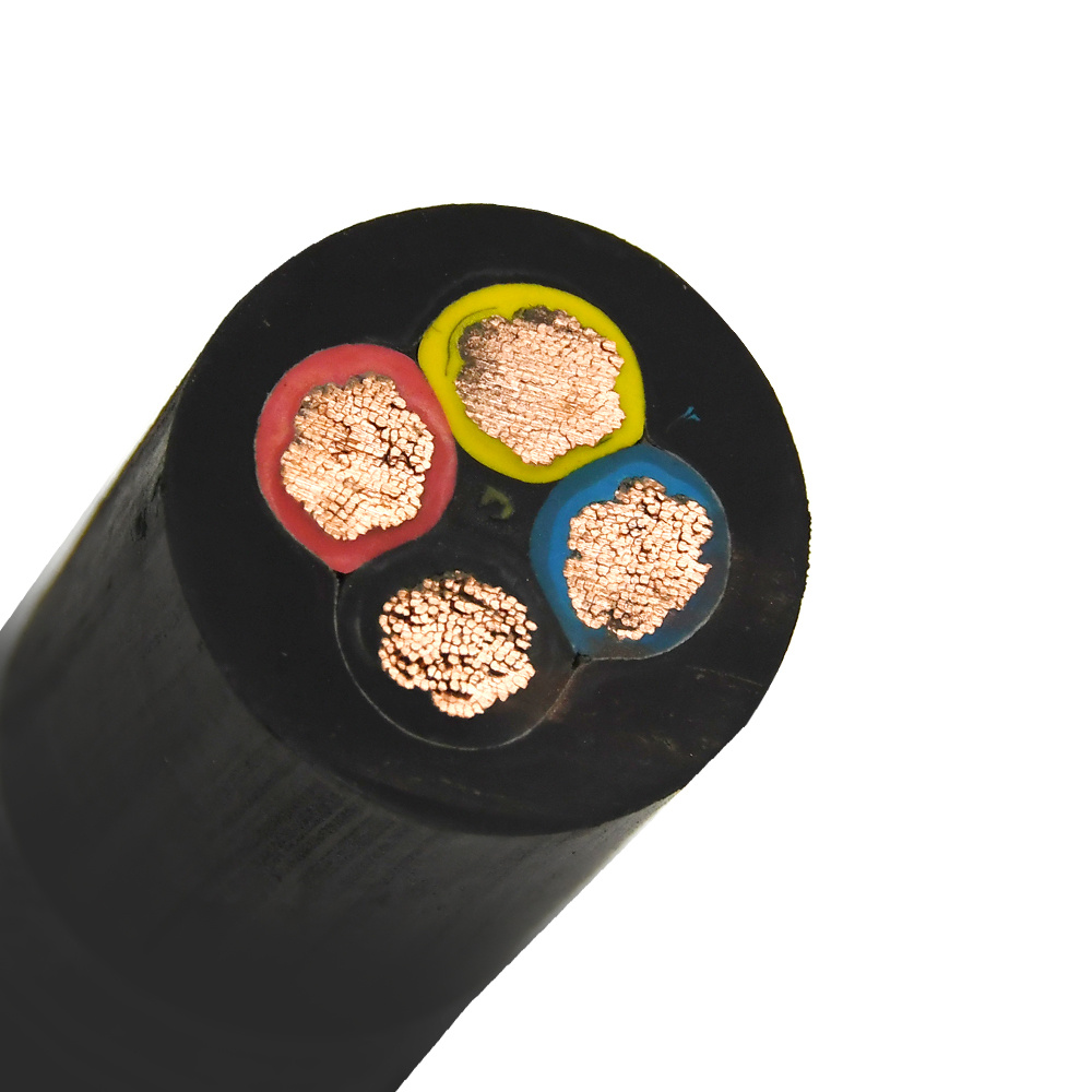 Round Wire 450/750V Dredge Borehole Waterproof Electric Submersible Pump Epr Rubber Cable