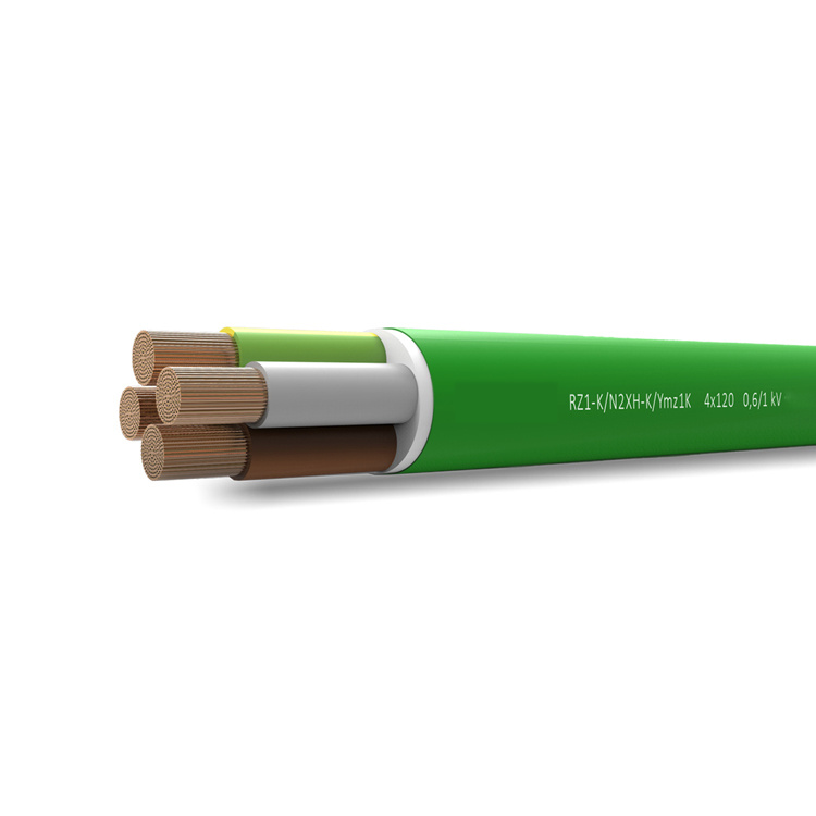 Rz1-K (AS) Flexible 4X16 4X50 4X25 4X35 4X95 4X120 4X150 Copper XLPE Halogen-Free CPR Green Sheath Cables for Spain