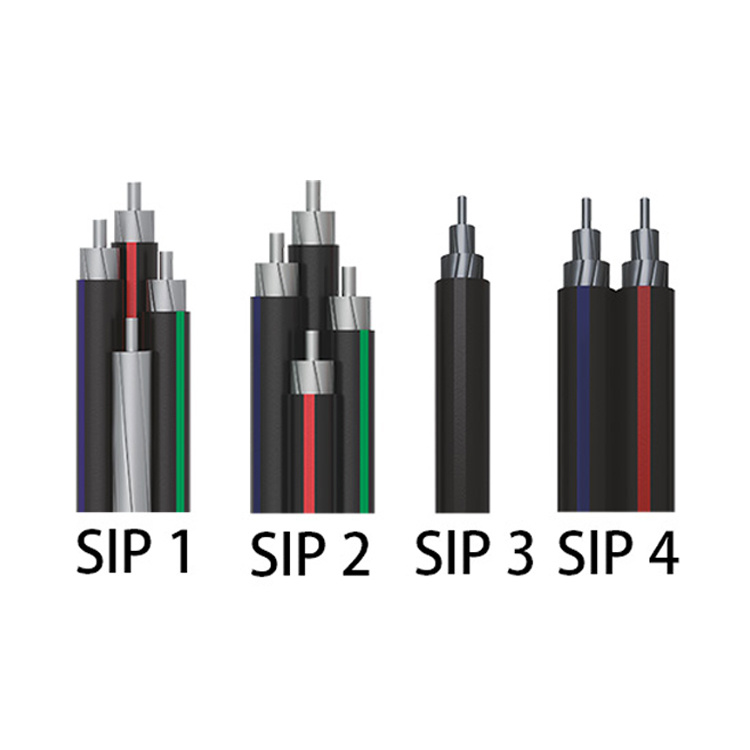 SIP-1 Sipn-1 SIP-2 Sipn-2 SIP-4 Sipn-4 SIP-5 SIP-5ng Asxs Asxsn Aerial Bundled Conductor Self Supporting Insulated SIP Wire