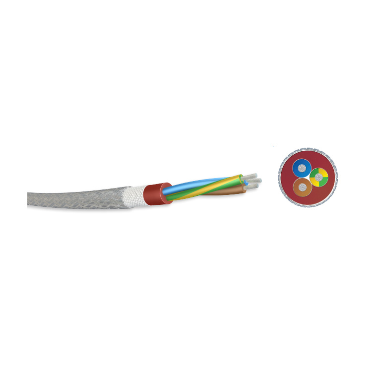 Sihf/Gl-P Increased Temperature Resistance Galvanised Steel Wire Braid Silicone Rubber Cable