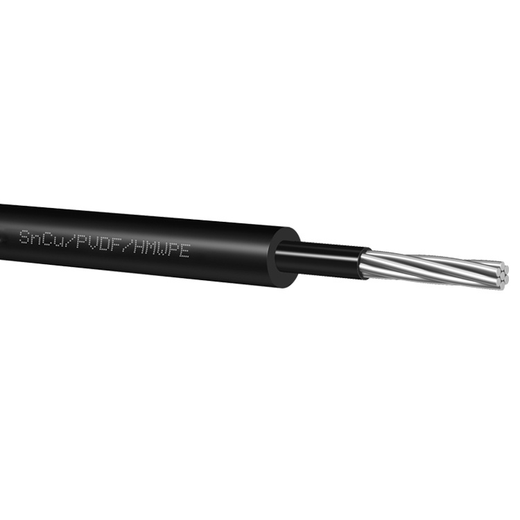 Cable de protección catódica con conductor de cobre estañado de Hmwpe PVDF Sncu