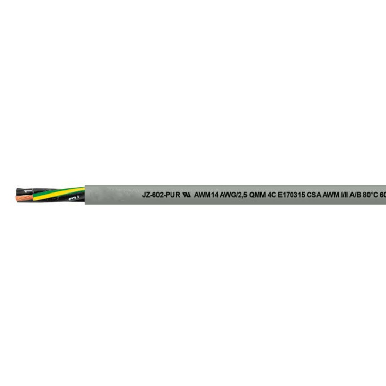 UL Approved 600V Jz-602-PUR Oz-602-PUR Flexible PUR Control Cable