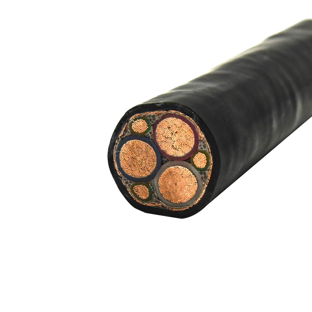 XLPE LSZH Outer Sheath Insulation IEC 60502-1 / 60092-353 3X6+3G1, 5 EMC VFD Cable