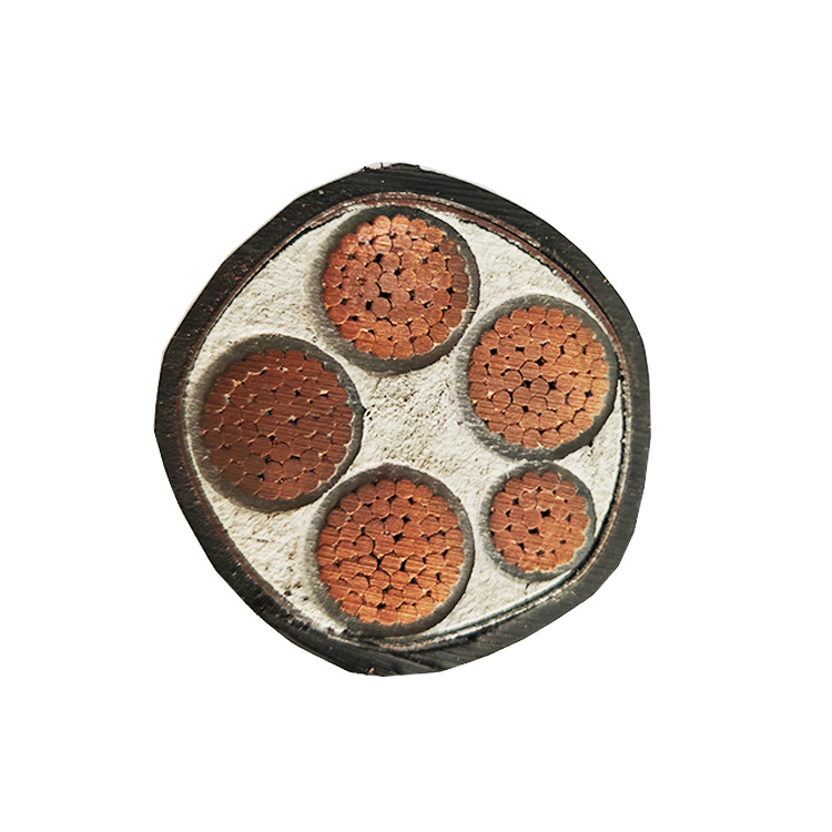Yjv IEC 25mm2 Low Voltage Steel Flat Ribbon PVC Sheath XLPE Cable