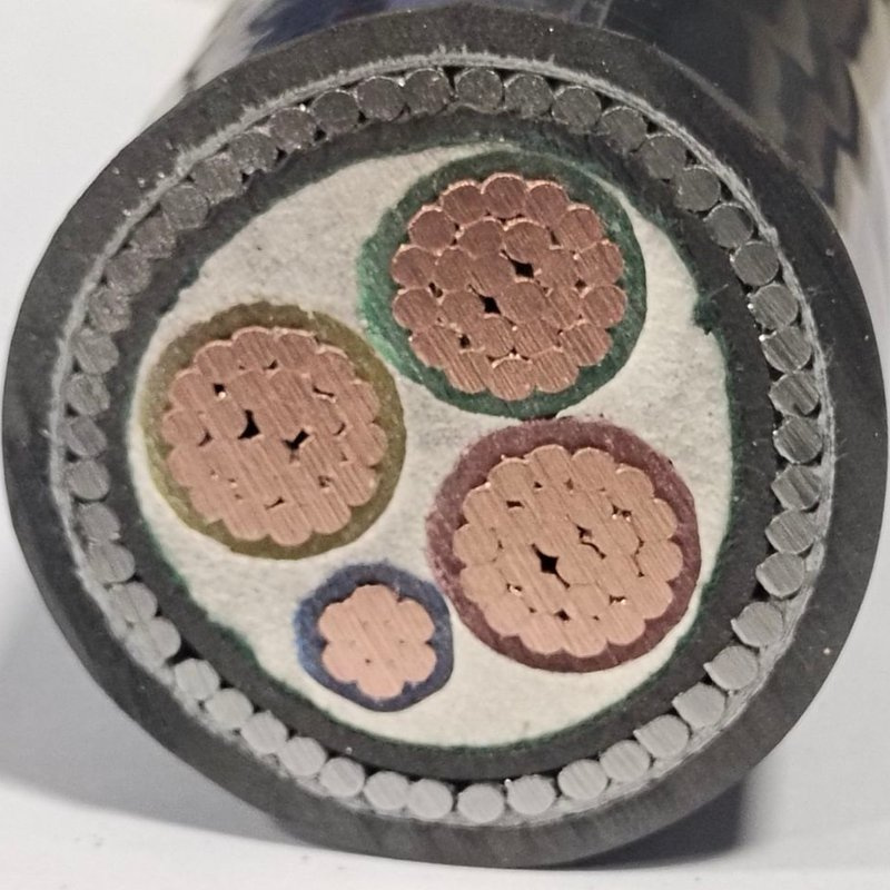 Yjv32 3+1 Core 3*120+1*35 3X120+1X35mm2 0.6/1kv Cu/XLPE/PVC/Swa/PVC Armoured Copper Power Cable