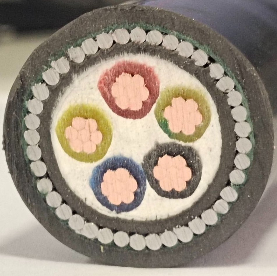 Yjv32 Cu/XLPE/Swa/PVC 5 Core 10mm 5X10mm 5X10mm2 5*10mm2 Copper Conductor Armoured Power Cable