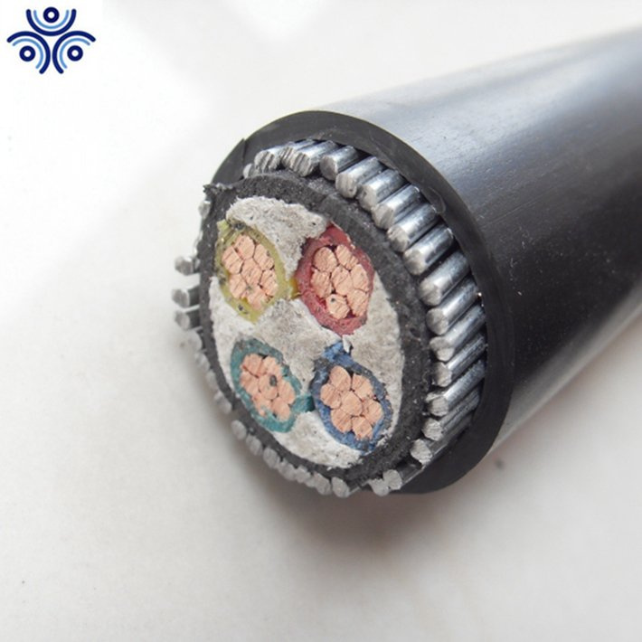 0.6/1kv Electric Power Cable 4c 95mm XLPE Insulation PVC Jacket Steel Wire Armour