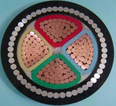 0.6/1kv XLPE Insulated Copper Armourded 4 Core 240 Sqmm Electrical Cable