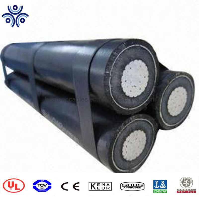 11kv 15kv 25kv 35kv Cable Aéreo de Aluminio de Núcleo Único de Media Tensión Aislado con XLPE y HDPE