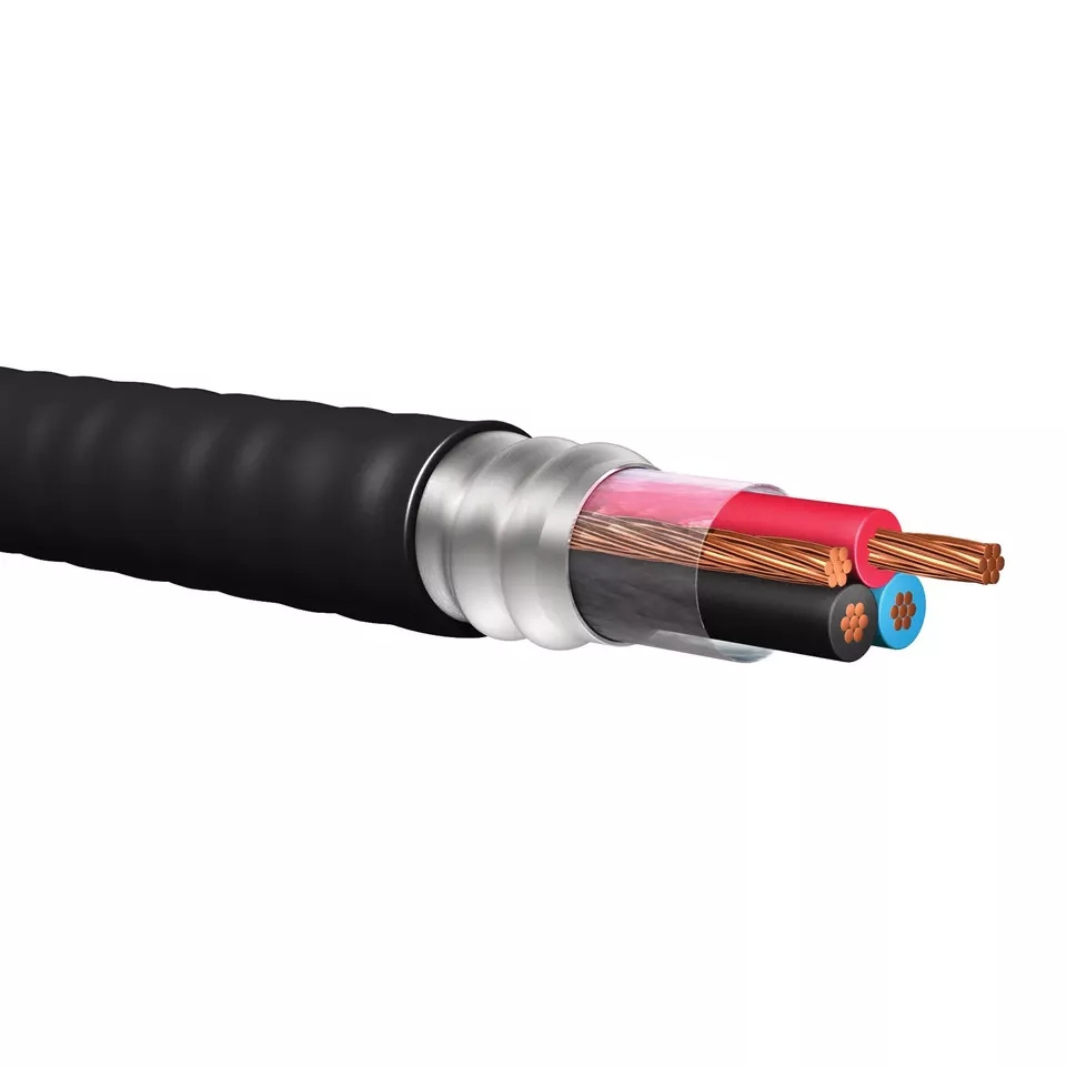 12 AWG 4c W/Gnd Continuous Corrugated Weld Armored Mc-Hl Cable